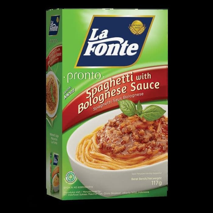 La Fonte Pronto Spaghetti With Bolognese Sauce 117gr
